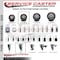 Service Caster 3.5'' Maroon Poly Wheel Swivel 1-1/4'' Expanding Stem Caster SCC-EX20S3514-PPUB-MRN-114 - alternate 3
